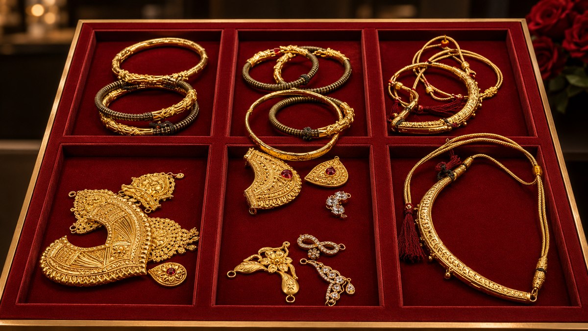 Assorted Gold Bangles